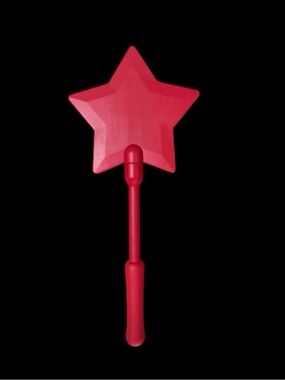 New red credit card tap to pay star wand